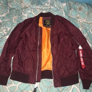 ALPHA INDUSTRIES MAROON SCOUT COAT